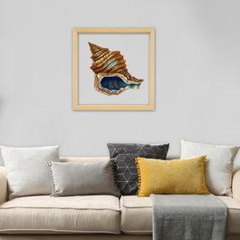 Wallity Cuadro Decorativo Enmarcado Multicolor 32 x 32 cm